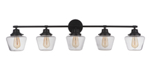 Craftmade 19548FB5 - Essex 5 Light Vanity in Flat Black