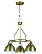 Craftmade 35923-LB - Timarron 3 Light Down Chandelier in Legacy Brass