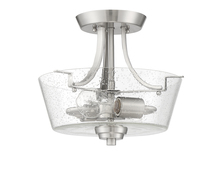 Craftmade 41952-BNK-CS - Grace 2 Light Convertible Semi Flush in Brushed Polished Nickel (Clear Seeded Glass)