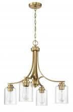 Craftmade 50524-SB - Bolden 4 Light Chandelier in Satin Brass