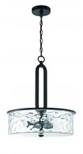 Craftmade 54293-FB - Collins 3 Light Pendant in Flat Black