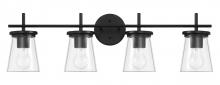 Craftmade 60404-FB - Connell 4 Light Vanity in Flat Black