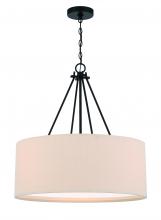 Craftmade 56594-FB - Duke 3 Light 24" Pendant in Flat Black