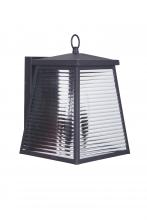 Craftmade ZA4114-MN - Armstrong 3 Light Medium Outdoor Wall Lantern in Midnight